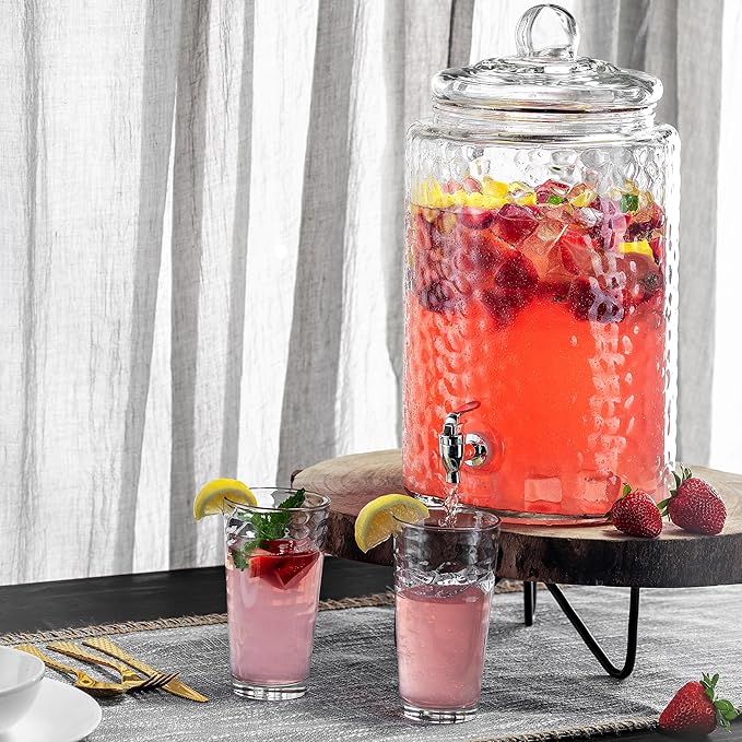 Biscayne 18-Piece Family Drinking Glasses Set - Drinking Glassware Set with Highball Cooler, DOF (Double Old Fashioned), and Juice Glasses - 6 Each