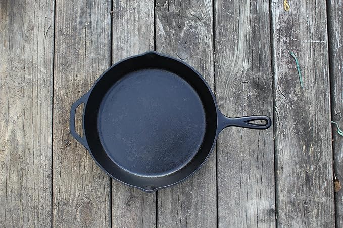 Lodge Seasoned Cast Iron Skillet - PFAS-Free, Non-Toxic Cookware - Use with an Oven, Stove, Grill, or Campfire - Naturally Non-Stick & Oven Safe - 12 Inches