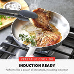 GreenPan x Bobby Flay 10 Piece Stainless Steel Cookware Set, Tri-Ply Multiclad Pots & Pans, Professional Grade, Oven & Broiler Safe to 600°F, Dishwasher Safe, Durable, Induction Compatible, Silver