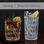 Mikasa Harding Double Old Fashioned Rocks Whiskey, Set of 4