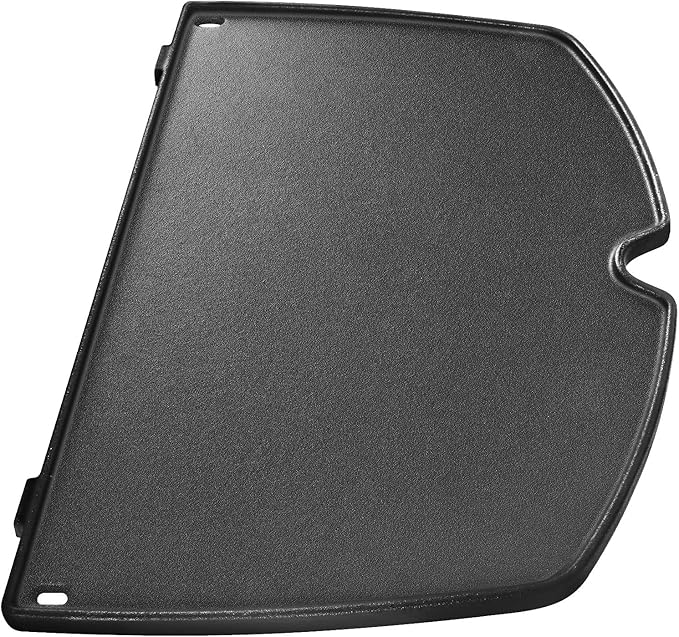GGC 6558 Griddle for Weber Q100 Q120 Q1000 Q1200 Series Grills, Cast Iron Grill Parts for Weber Q100 Grills, 12.6" x 8.6" Cooking Griddle for Webbr Baby Q