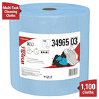 WypAll GeneralClean X60 Cloths Multi-Task Cleaning Wipes, Jumbo (34965), Strong and Absorbent Towels, Blue (1 Roll of 1,100 Sheets, 1,100 Sheet Total)
