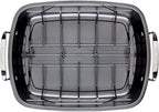 Circulon Ultra-Lasting Nonstick Roasting Pan with Rack, Roaster Pan with Easy Serve Rack, 17-Inch x 13-Inch, Black