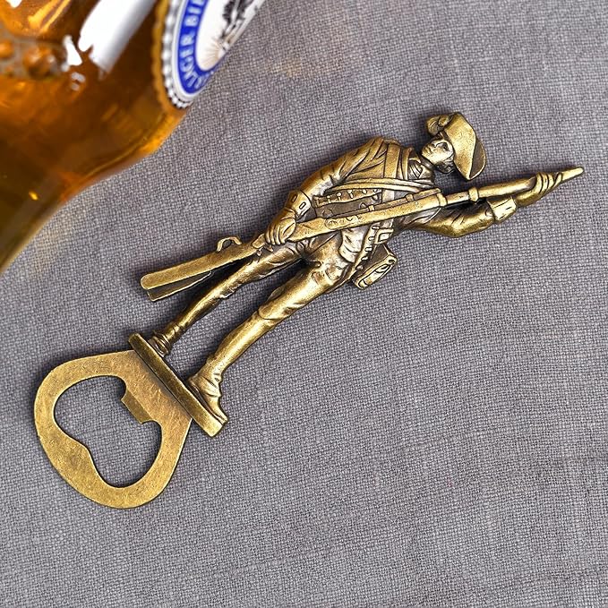 Beer Bottle Opener Soldier，Cool Bottle Opener for Bar Tool, Soda and Beer Cap Remover, Cool & Fun Gadget