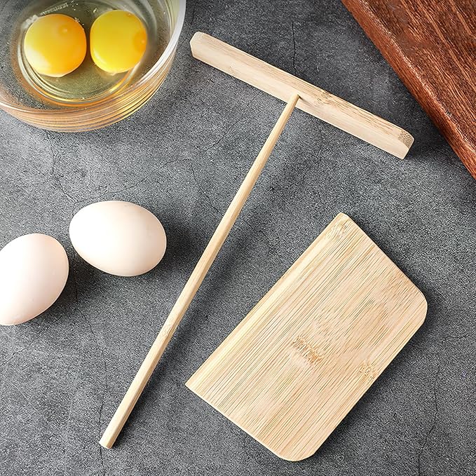 Wear-resistant Crepe Spreader and Pancake Spatula Set 5pcs Kitchen Gadget Kit for Household Crepe and Pancake Making Convenient Cooking Tool for Breakfast Preparation