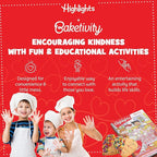Kids Baking Kit by Baketivity + Highlights Magazine Booklet | Kindness Themed Baking Set for Kids | DIY Arts and Crafts Set | Heart Shaped Sprinkle Cookies | Kosher