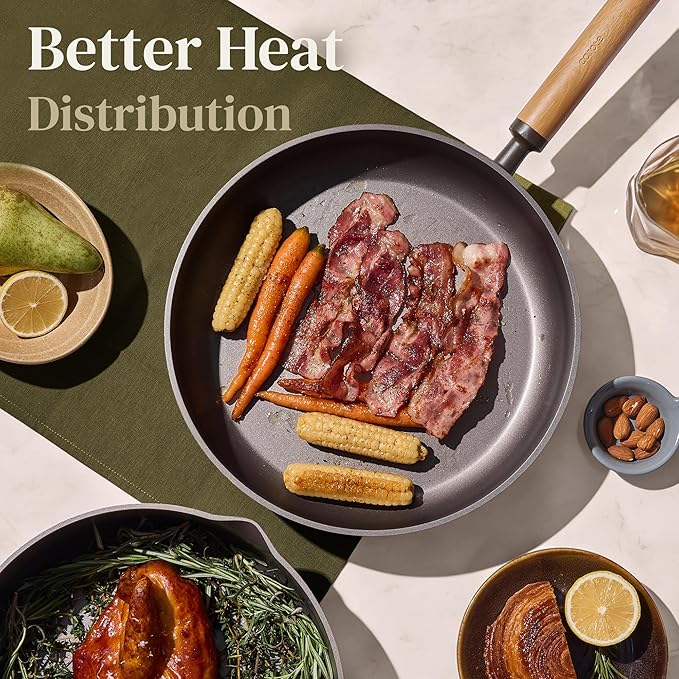 CAROTE Pots and Pans Set Non Stick, 21PCS Cookware Set with Strainer Lid, Induction Cooking Set with Kitchen Utensils, Dark Green