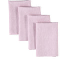 Solino Home Linen Napkins Set of 4-100% Pure Linen Bubblegum Pink Dinner Napkins Cloth 20 x 20 Inch for Valentines - Athena, Handcrafted and Machine Washable