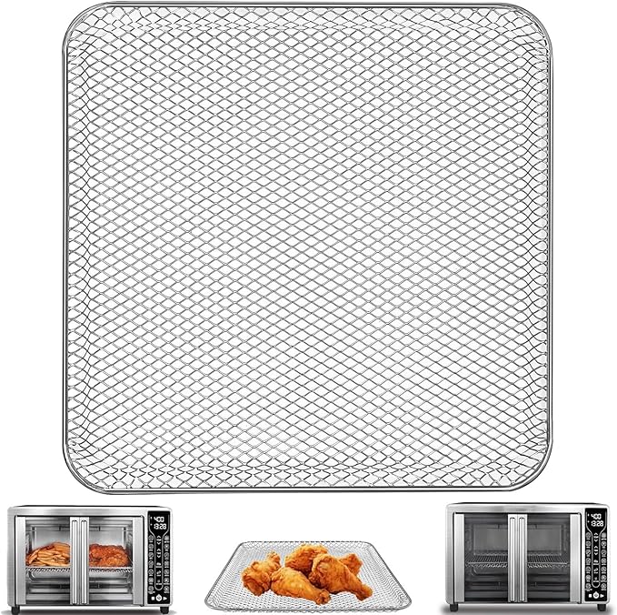 Air Fryer Basket Replacement for Gourmia GTF7655 GTF7460 GTF7465 GTF7520- Toaster Oven Accessory Parts for 24L Capacity 1700W French Door Digital Air Fryer Oven with 17 Cooking Presets