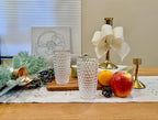 KLIFA- ASPEN- 12.7 & 17.6 oz, Set of 8, Acrylic Vintage Tumbler & Highball Drinking Glasses Set, Shatter-proof Tumblers, BPA-Free, Stackable Plastic Drinkware, Dishwasher Safe Cups, Clear
