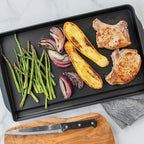 Nordic Ware 2 Burner Backsplash Griddle, Nonstick