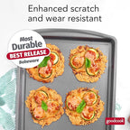 GoodCook Everyday Nonstick Steel Baking Sheet, 17 x 11-Inch, Gray