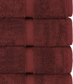 Chakir Turkish Linens | Hotel & Spa Quality 100% Cotton Premium Turkish Towels | Soft & Absorbent (8-Piece Towel Sets, Cranberry)