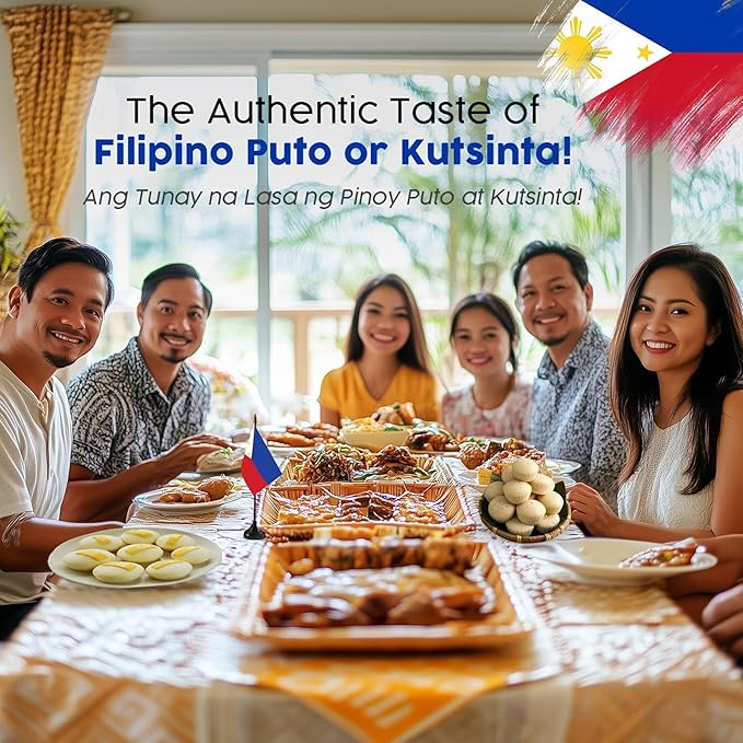 Small 12 Pcs Puto Molder Filipino (2.2" x 1") - Kutsinta Molder for Baking - Puto Mold Cups for Steamer - Filipino Plastic Molds for Desserts in Assorted Colors