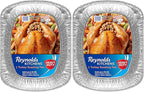 Reynolds Kitchens Turkey Size Roaster Pan, Holds Up to 30lbs, 1 Count (Pack of 2)