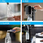 SodaStream Terra Sparkling Water Maker Bundle (Black), with CO2, DWS Bottles, and Bubly Drops Flavors & Art Sparkling Water Maker Bundle (Black), with CO2, DWS Bottles, and Bubly Drops Flavors