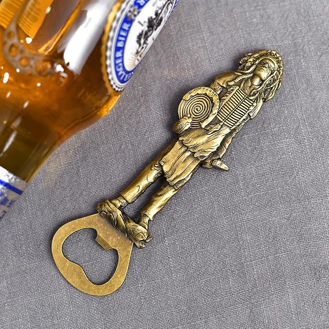 Beer Bottle Opener Indians，Cool Bottle Opener for Bar Tool, Soda and Beer Cap Remover, Cool & Fun Gadget