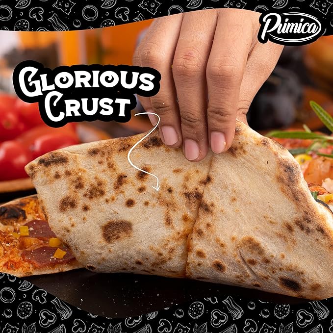 Primica Pizza Steel XL for Oven & Grill,16"x13.4", The Ultimate Crust Game Changer, Perfect for Oven Baked Pizza with higher Conductivity, Premium Baking Alternative to Pan and Stone