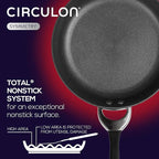 Circulon Symmetry Hard Anodized Nonstick Induction Frying Pan, 8.5-Inch Fry Pan, Black