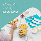TOVLA JR. Premium Montessori Kid-Safe Knife & Cutting Board Set – Real Kitchen Tools for Toddlers & Young Kids Learning to Cook, Safe & Easy for Begin...