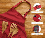Utopia Kitchen 2 Pack Bib Apron, Adjustable with 2 Pockets, Water and Oil Resistant, Cooking Kitchen Chef Apron for Women Men