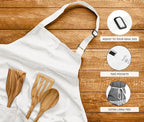 Utopia Kitchen 2 Pack Bib Apron, Adjustable with 2 Pockets, Water and Oil Resistant, Cooking Kitchen Chef Apron for Women Men