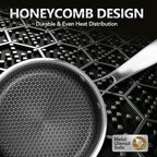 MICHELANGELO Triply Stainless Steel Pot Set, Hybrid Nonstick Saucepan Set with Lids, Induction Compatible Heavy Duty Sauce Pan 1QT & 2QT & 3QT, Honeycomb Interior, Dishwasher Safe Cookware - 6 Piece