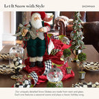 MACKENZIE-CHILDS Snow Globe, Christmas Decor for Living Room, Snowman