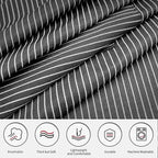 NLUS 2 Pack Kitchen Cooking Aprons, Adjustable Bib Soft Chef Apron with 2 Pockets for Men Women (Brown/Dark Black Strips)