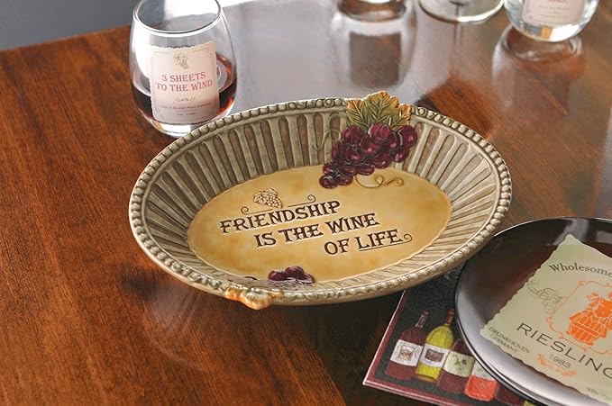 Grasslands Road in Vino Veritas Ceramic Au Gratin Dish, 10-Inch