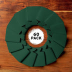 Blank Beer Can Cooler Sleeves (60-Pack) Soft Insulated Beer Can Coolies - HTV Friendly Blank Koolies in Bulk for Beer Cans & Bottles - Coolie Blanks for Vinyl Projects & Wedding Favors (Forest Green)