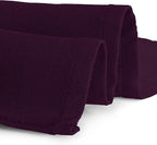 Gee Di Moda Rectangle Tablecloth - 90 x 156 Inch Eggplant Table Cloth for 8 Foot Tables with Floor-Length Drop - Heavy Duty Washable Fabric for Holiday Party, Dinner, Weddings & Baby Shower