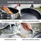 GreenPan Spectra 10 Piece Cookware Set,Hybrid Tri-Ply Stainless Steel, PFAS-Free Ceramic Nonstick Textured Cooking Surface,Induction Pots & Pans with Lids, Dishwasher Safe,Oven & Broiler Temp to 850˚F
