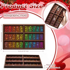 Ziliny Star Holographic Chocolate Bar Mold Silicone, Rainbow Light Effect Chocolate Bar Deep Thick Molds for DIY Candy Dessert Baking, Candy, Wax Melts, Cake Decoration (Rectangle)