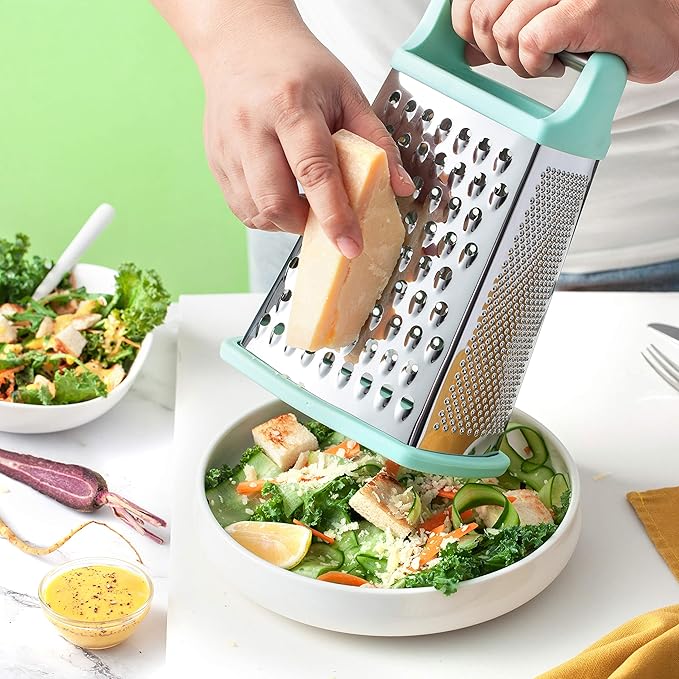 Spring Chef Swivel Peeler & Professional XL Box Grater Bundle - Mint