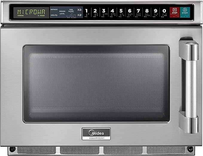 Midea Equipment 1817G1A Commercial Microwave, 1800 Watts, Stainless Steel