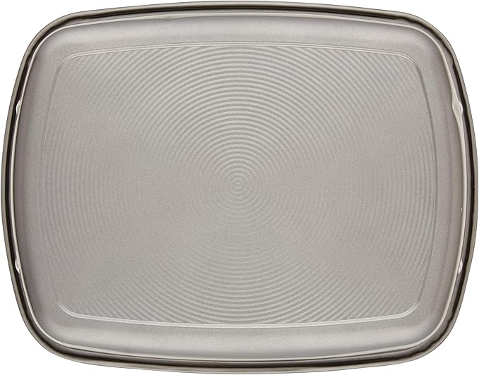 Circulon Total Bakeware Nonstick Roaster, Roasting Pan with Rack, 17-Inch x 13-Inch, Gray