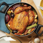 Farberware Cookware Nonstick Stockpot with Lid, 10.5 Quart-Black