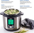 Zavor LUX LCD 6 Quart Multi-cooker with America's Test Kitchen Multicooker Perfection Cookbook, Stainless Steel