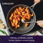 Circulon A1 Series with ScratchDefense Nonstick Induction Cookware Stir Fry Pan, Wok Pan, 13.25-Inch, Graphite
