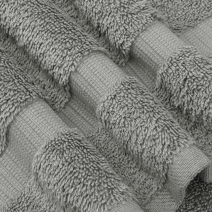 Chakir Turkish Linens | Hotel & Spa Quality 100% Cotton Luxury Turkish Towels | Soft & Absorbent (30x60 Inches Extra Large Bath Towels, Set of 4 - Gray)