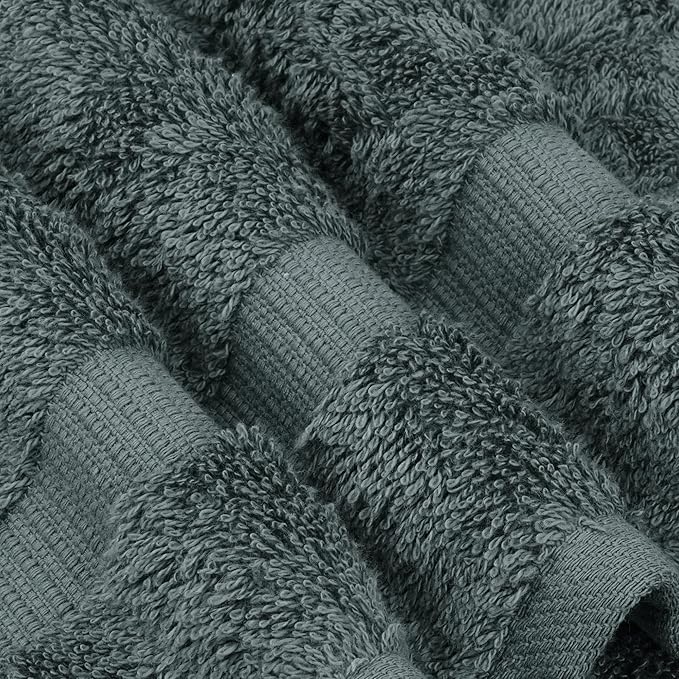 Chakir Turkish Linens | Hotel & Spa Quality 100% Cotton Premium Turkish Towels | Soft & Absorbent (12-Piece Washcloths, Dark Gray)