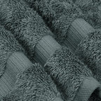Chakir Turkish Linens | Hotel & Spa Quality 100% Cotton Premium Turkish Towels | Soft & Absorbent (12-Piece Washcloths, Dark Gray)