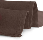 Gee Di Moda Rectangle Tablecloth - 90 x 156 Inch Chocolate Table Cloth for 8 Foot Tables with Floor-Length Drop - Heavy Duty Washable Fabric for Holiday Party, Dinner, Weddings & Baby Shower
