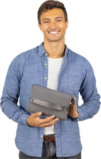 BlueHills Travel Blanket Pillow Compact Lightweight Pocket Size Airplane Traveling Essential Flight Trip Throw in Bag Portable Case Plane Accessory Gray L01