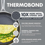 GreenPan Spectra 10 Piece Cookware Set,Hybrid Tri-Ply Stainless Steel, PFAS-Free Ceramic Nonstick Textured Cooking Surface,Induction Pots & Pans with Lids, Dishwasher Safe,Oven & Broiler Temp to 850˚F