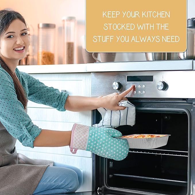 PLASTICPRO Disposable 8'' X 8'' X 2'' Inch Square Aluminum Tin Foil Baking Pans Bakeware - Cookware Perfect for Baking Cakes, Breads, Brownies, Bread, Meatloaf, Lasagna, Pack of 25