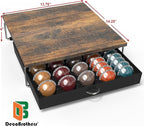DecoBrothers Supreme Vertuoline Drawer, Holds with 30 Big or 60 Small Vertuoline Pods, Rustic Brown
