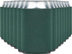 Blank Beer Can Cooler Sleeves (60-Pack) Soft Insulated Beer Can Coolies - HTV Friendly Blank Koolies in Bulk for Beer Cans & Bottles - Coolie Blanks for Vinyl Projects & Wedding Favors (Forest Green)