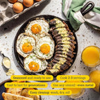 Lodge Round Seasoned Cast Iron Griddle - Round-Shaped, Pre-Seasoned Iron Griddle Pan - Non-Toxic, PFAS-Free Cookware - Compatible with Stovetop, Oven, Grill, or Campfire - 10.5 Inches
